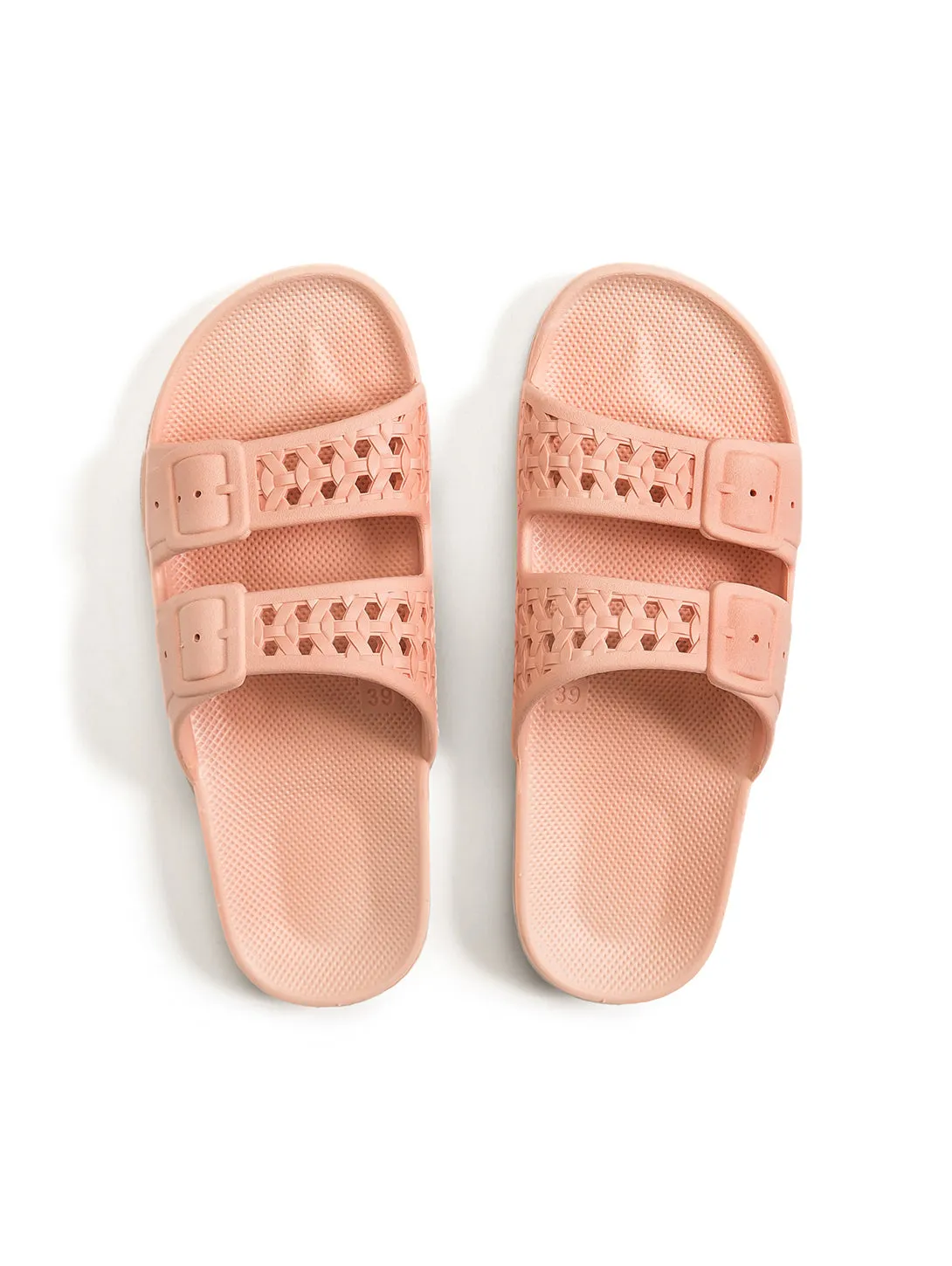 Paz Woven Slide - Apricot