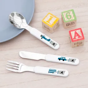 Personalised Kids Adventure Metal Cutlery Set