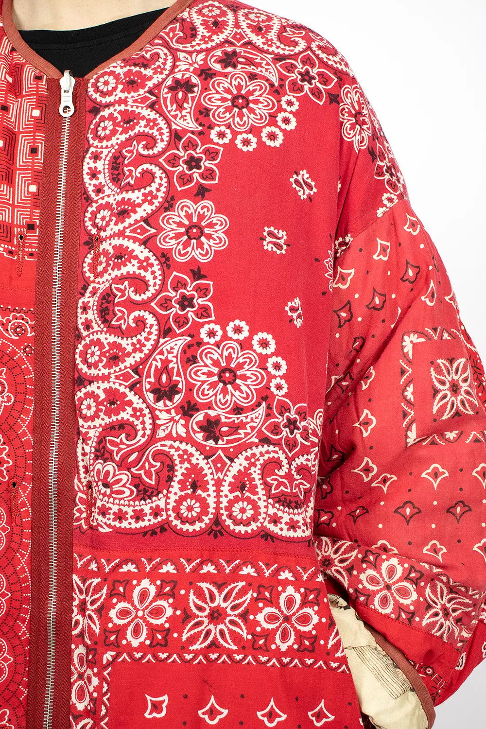 Reversible Liner Coat Bandana Red