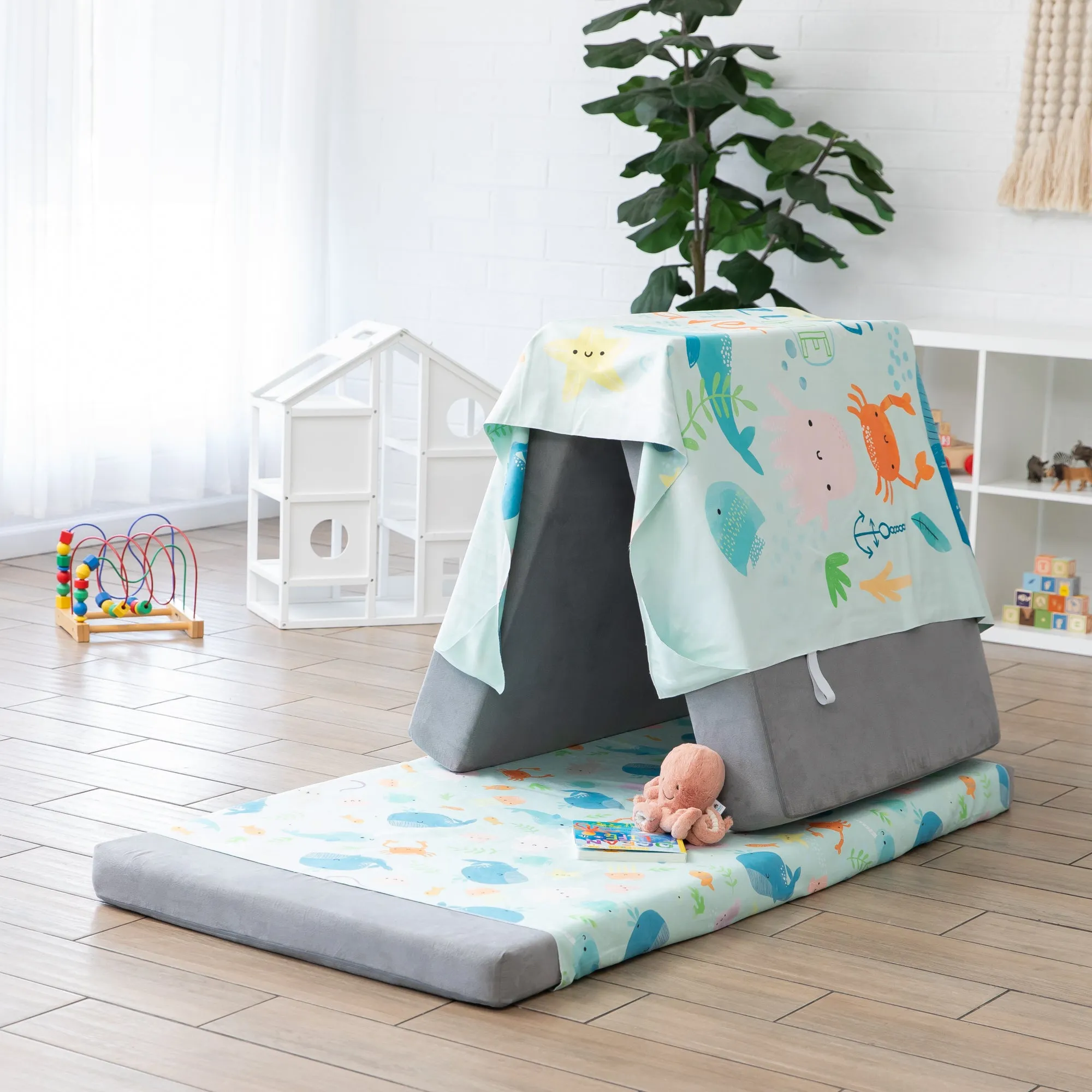 Reversible Roll & Go Blanket, Rolling with the Waves