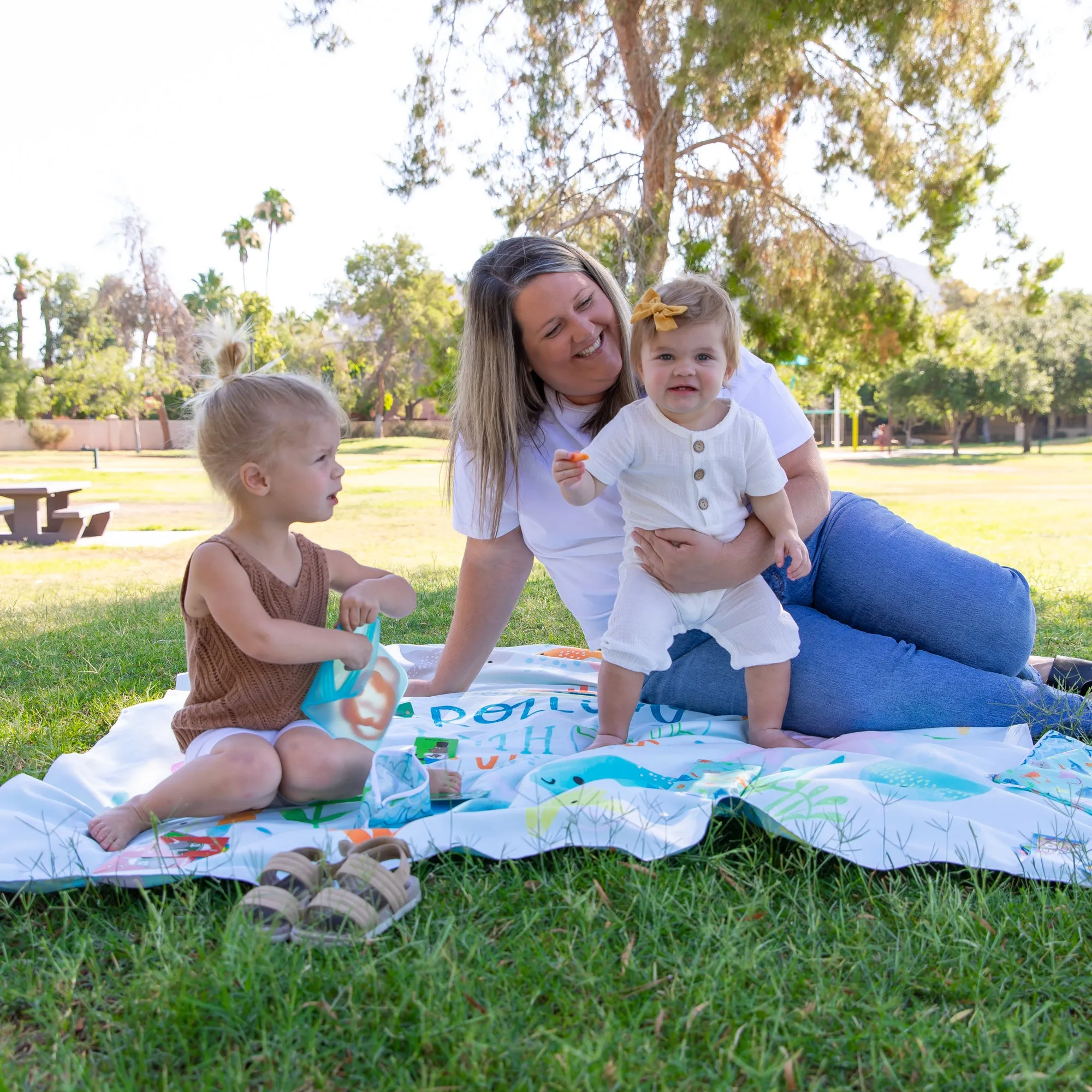 Reversible Roll & Go Blanket, Rolling with the Waves