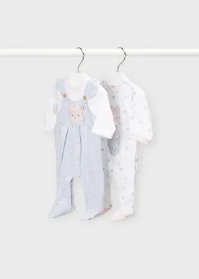 Set di Tutine Teddy in cotone per neonata Mayoral