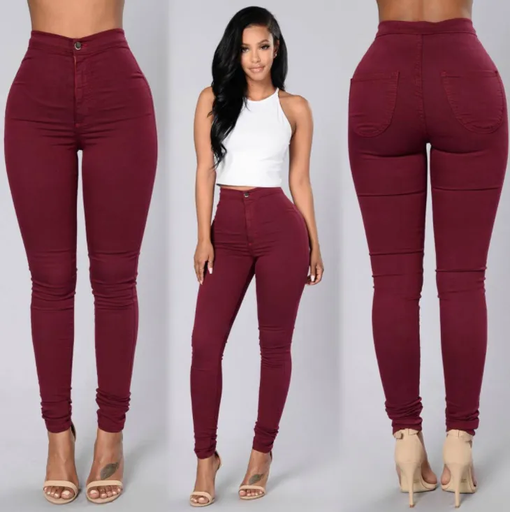 Sexy Casual Fashion Multi-Color Slim Slimming Pants