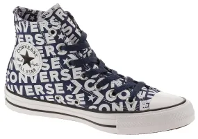 shoes Converse Chuck Taylor All Star Wordmark Hi - 163952/Navy/White/Navy/White/White