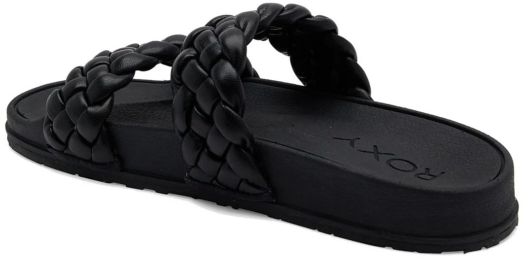 shoes Roxy Slippy Braided - BLK/Black - women´s