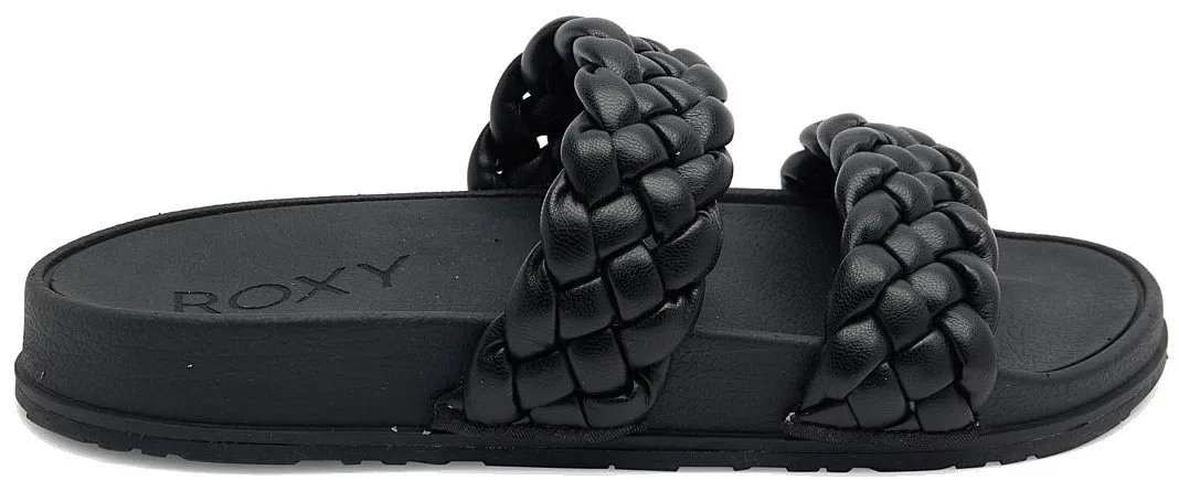 shoes Roxy Slippy Braided - BLK/Black - women´s