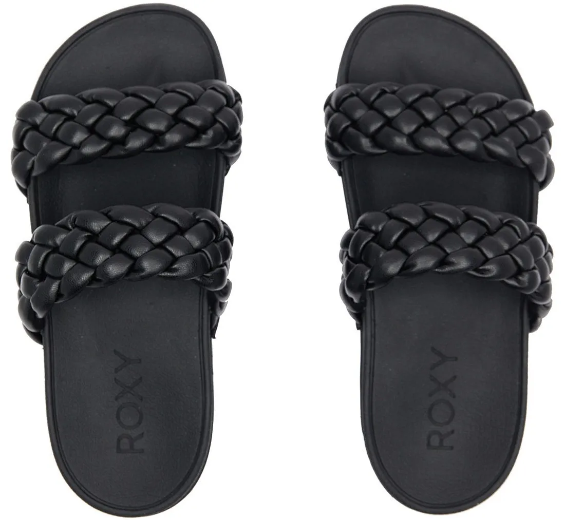 shoes Roxy Slippy Braided - BLK/Black - women´s