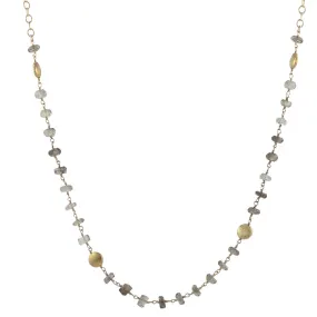 Smoky Quartz Slip-On Chain Necklace