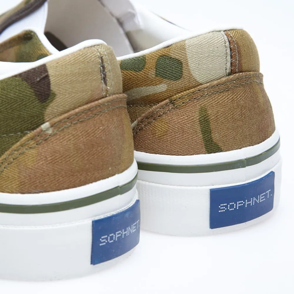 SOPHNET. Cotton Canvas Slip On ShoeMulti Camo