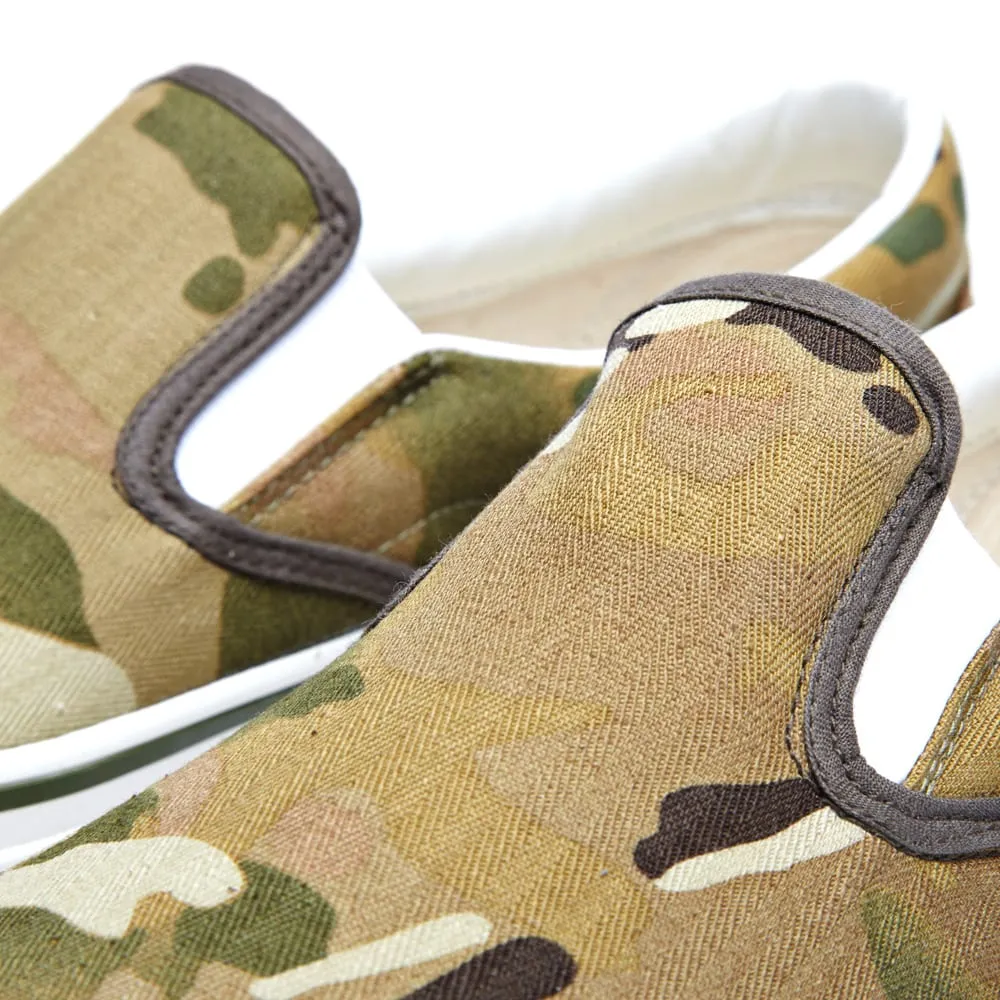 SOPHNET. Cotton Canvas Slip On ShoeMulti Camo