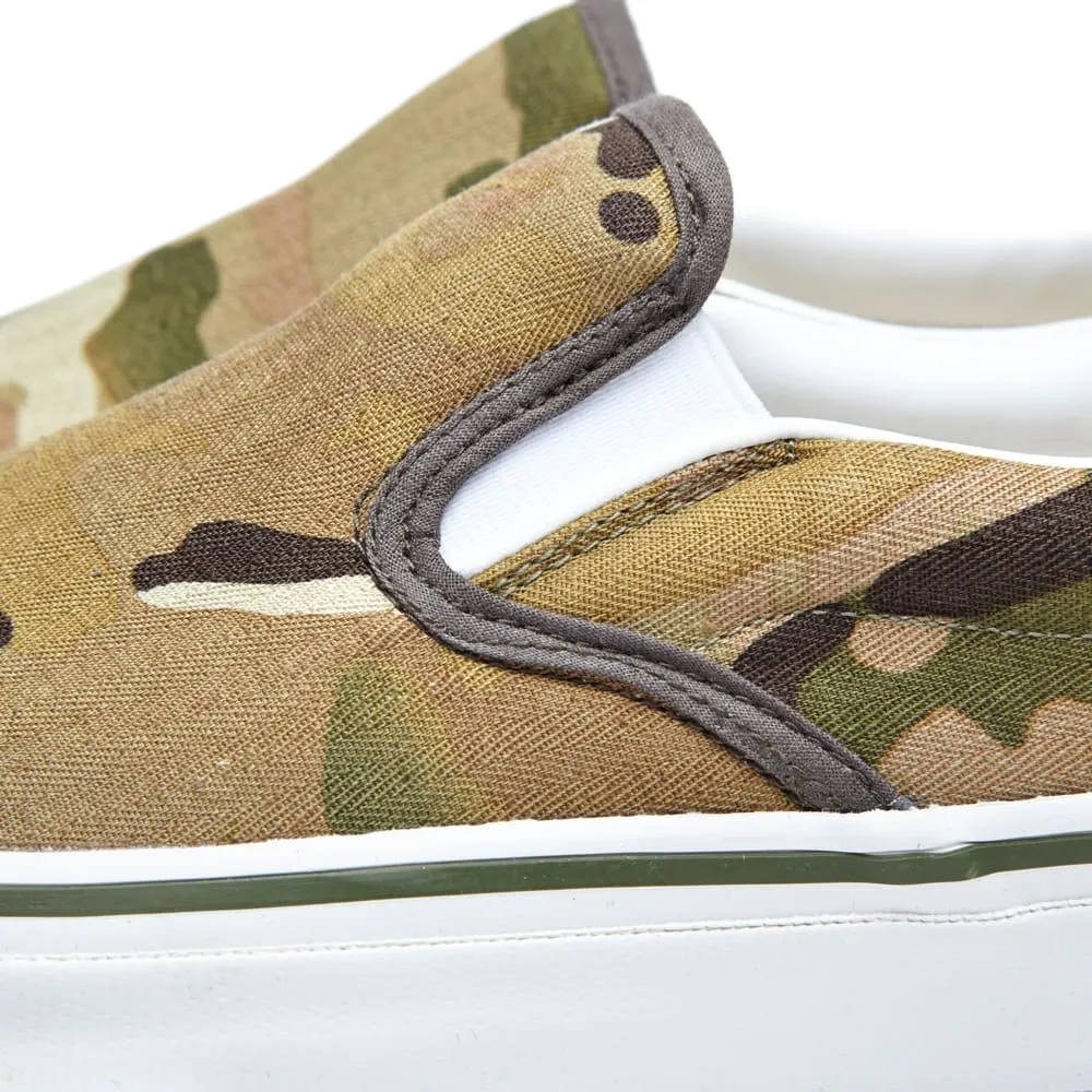 SOPHNET. Cotton Canvas Slip On ShoeMulti Camo