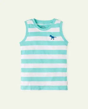 Striped Dinosaur Tank Top