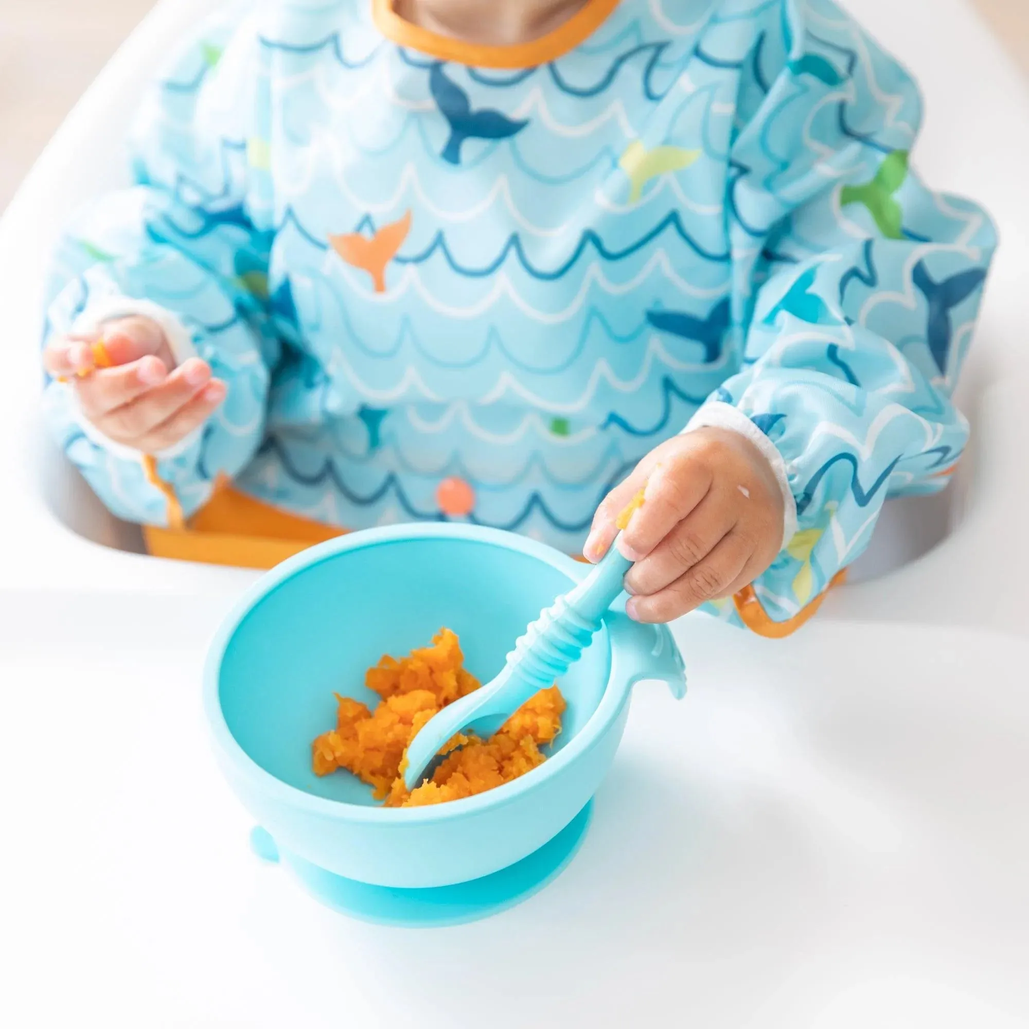 Swap Pocket Bib: Ocean Life & Whale Tail