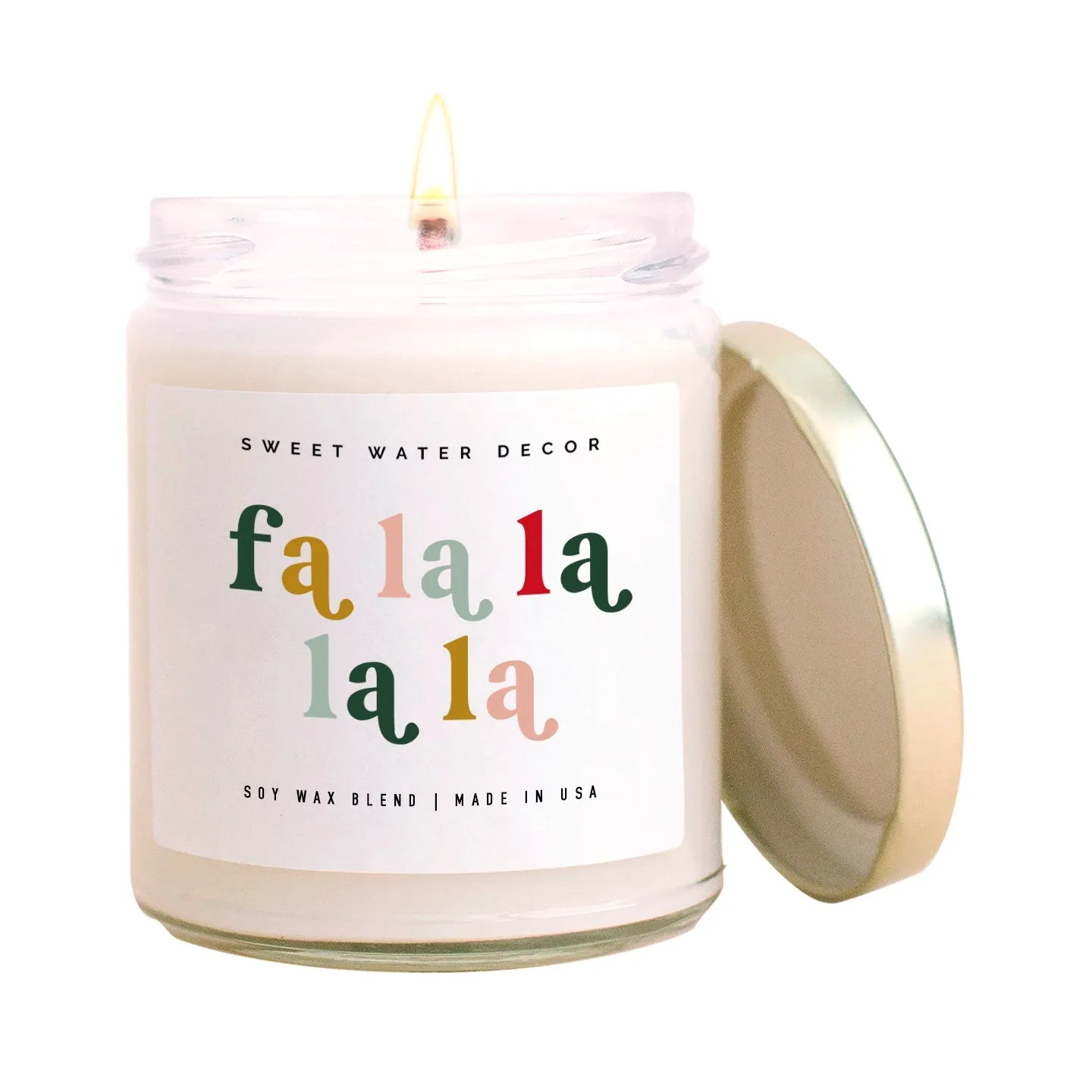 Sweet Water Decor Fa La La La Soy Candle 9 Oz