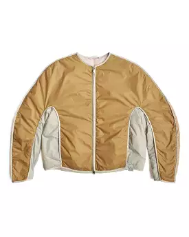 T-Coat Tonal Beige Lightweight Down Bomber