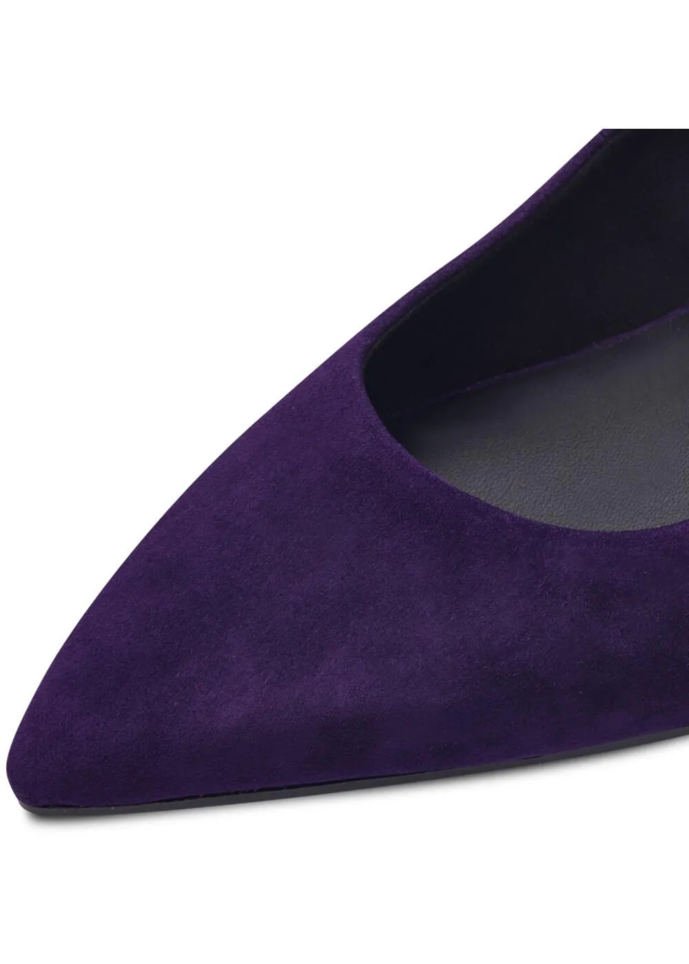 Tamaris Tess Suede Leather 80's Pumps Purple