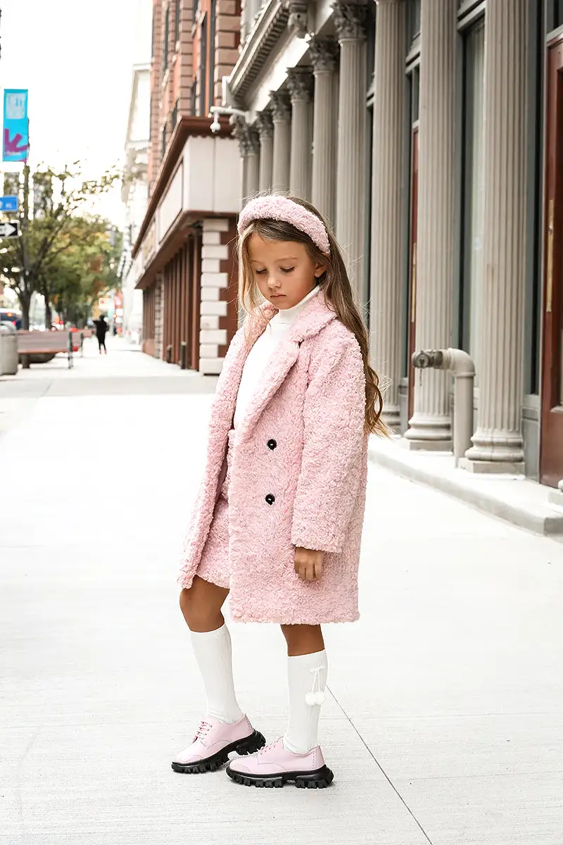 Teddy Coat pink