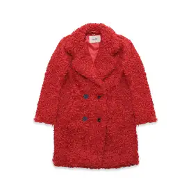 Teddy Coat red