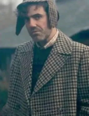 The Gentlemen Houndstooth Daniel Ings Wool Coat