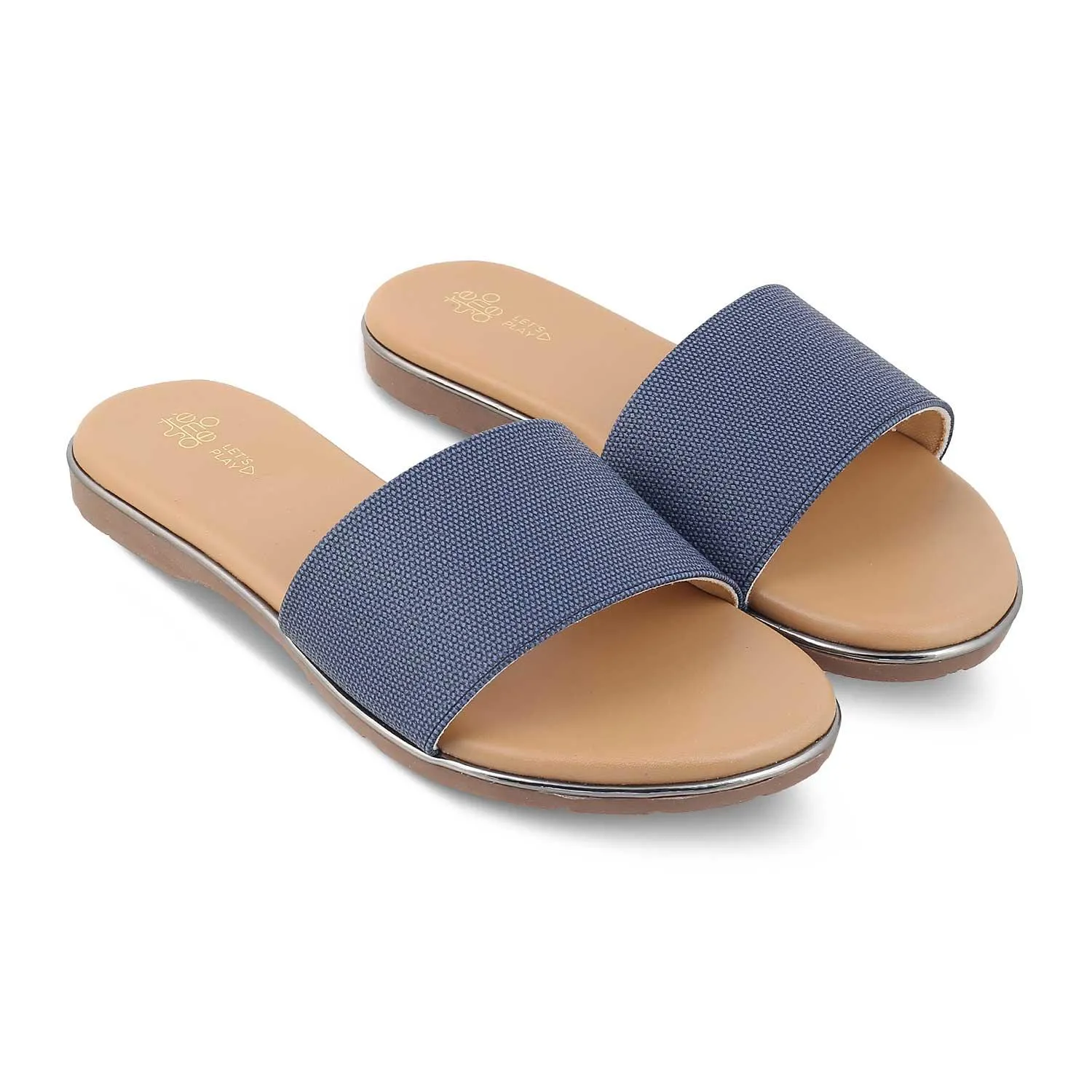 The Queen Blue Women's Casual Flats Tresmode