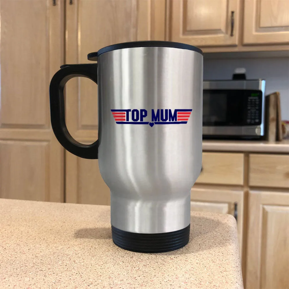 Top Mum Metal Coffee and Tea Travel Mug