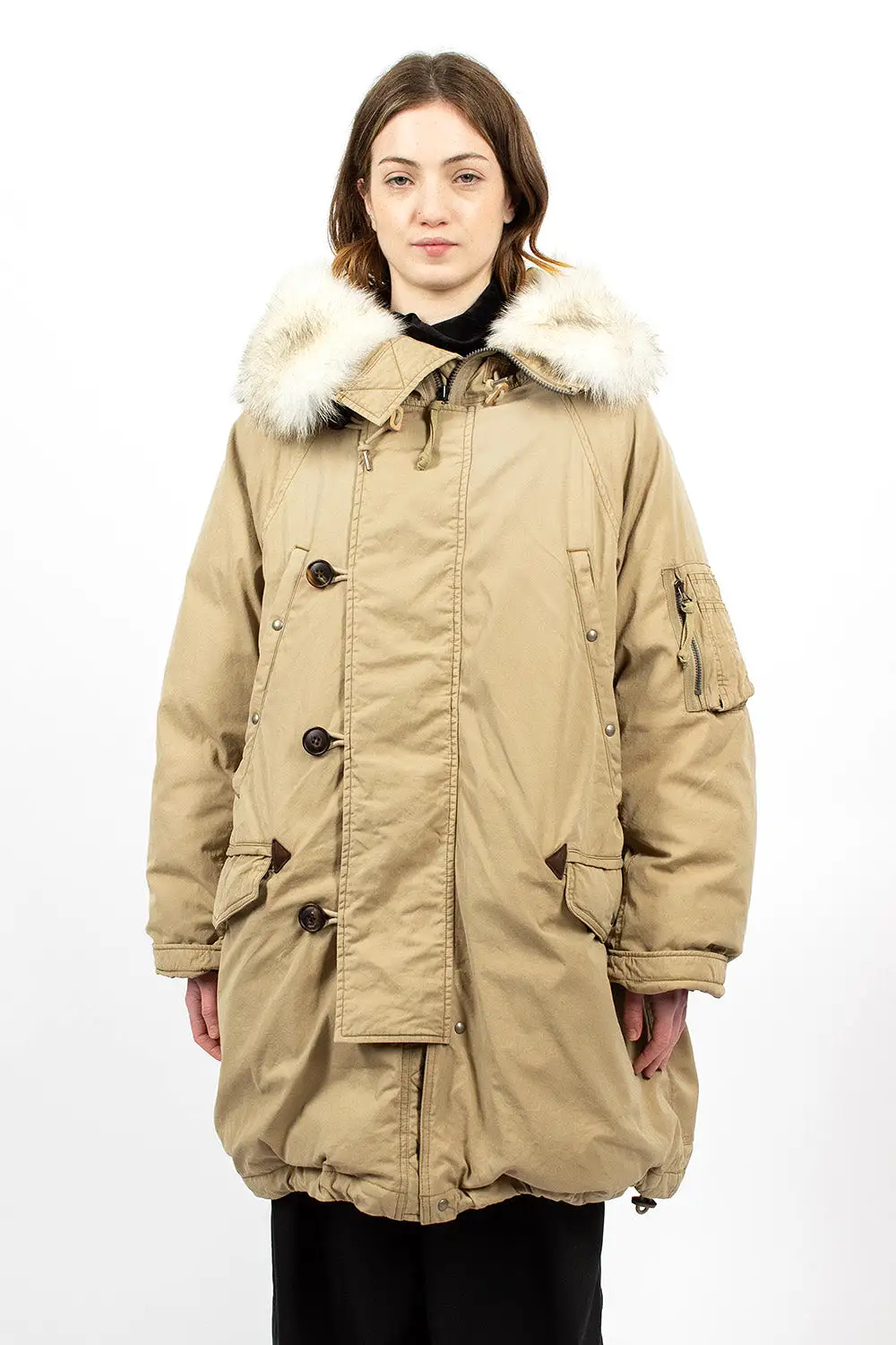 Valdez Down Coat Beige