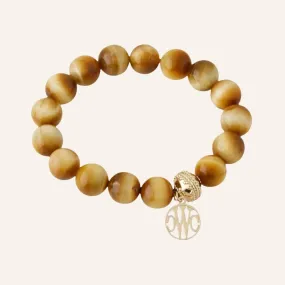 Victoire Golden Tiger's Eye 12mm Stretch Bracelet