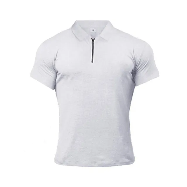 Xituodai Muscleguys Man Fashion Polo Shirt Casual Fashion Plain Color Short Sleeve High Quality Slim Polo Shirt Men Fitness Polo